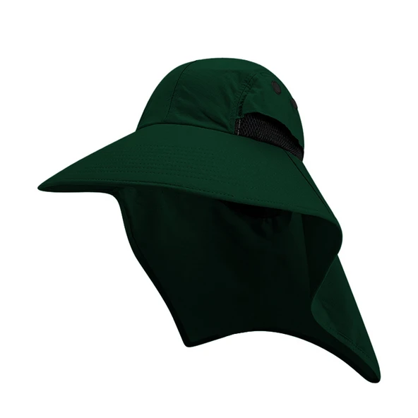 Ense Korumalı Outdoor Şapka - UV Korumalı - Haki - Savage - 2