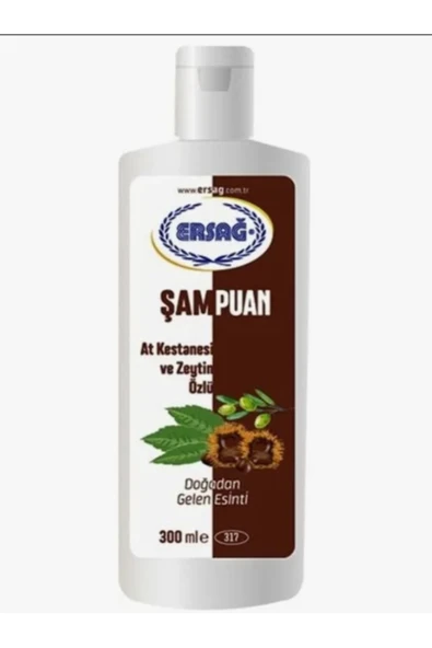 Ersağ AT KESTANESİ VE ZEYTİN ÖZLÜ ŞAMPUAN 300 ML - 1