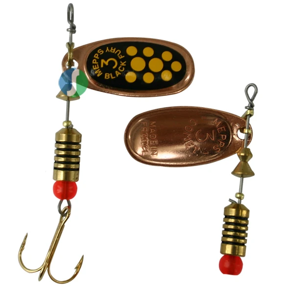 Alabalık Turna Döner Olta Kaşık - Mepps - Black Fury - Bakır-Sarı No:2 ürün görseli