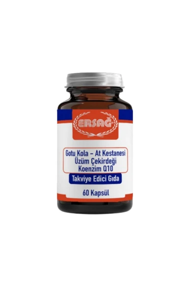 Ersağ Gotu Kola, At Kestanesi, Üzüm Çekirdeği, Koenzim Q10 - 1