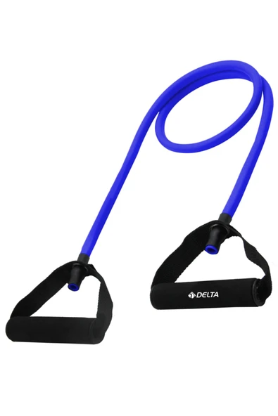 Delta 120 cm Tutacaklı Hafif Sert 7*10 mm Pilates Direnç Lastiği - 1