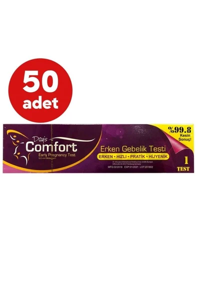 Days Comfort Erken Gebelik Testi 50'Li PAKET (SKT:08/2027) ürün görseli 1