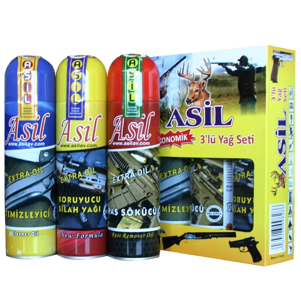 Asil 3'lü Sprey Yağ ve Bakım Seti ürün görseli