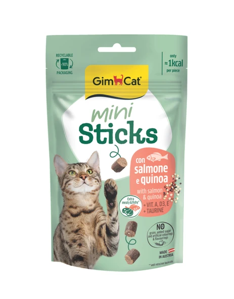 Gimcat Mini Sticks Somonlu&Kinoalı Ödül Çubukları 50gr ürün görseli