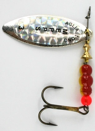 Alabalık Turna Döner Olta Kaşık - Mepps - Aglia Long Rainbo Söğüt Gri No:3 ürün görseli