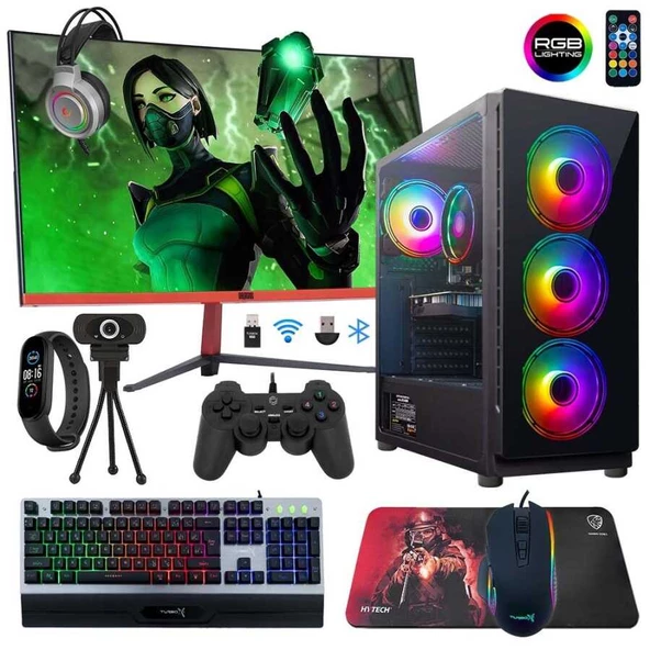 Turbox Tx90 i5 3470 16GB 256GB SSD 1TB HDD 4GB Ekran Kartı 23.8'' Curved Masaüstü Oyun Bilgisayarı