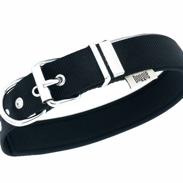 Doggie Konfor Dokuma Boyun Tasması Siyah 3.0*47-55 cm (DSBT-3010 L) - Resim 2