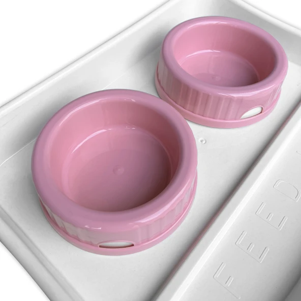 Kedi/Köpek Lüks Mama Seti Pembe - 3