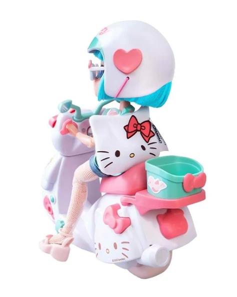 Hello Kity Manga Bebek Pretty Pink Scooter Figür Seti 40968 - 4