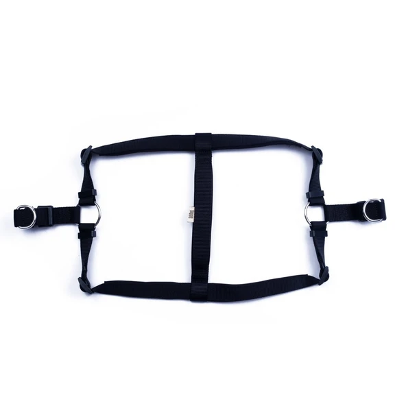 Doggie Konfor Dokuma Ronin Göğüs Tasması Siyah 2.5*65-75 cm (DSGT XL) - 2