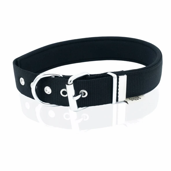 Doggie Konfor Dokuma Boyun Tasması Siyah 3.0*47-55 cm (DSBT-3010 L) ürün görseli 1