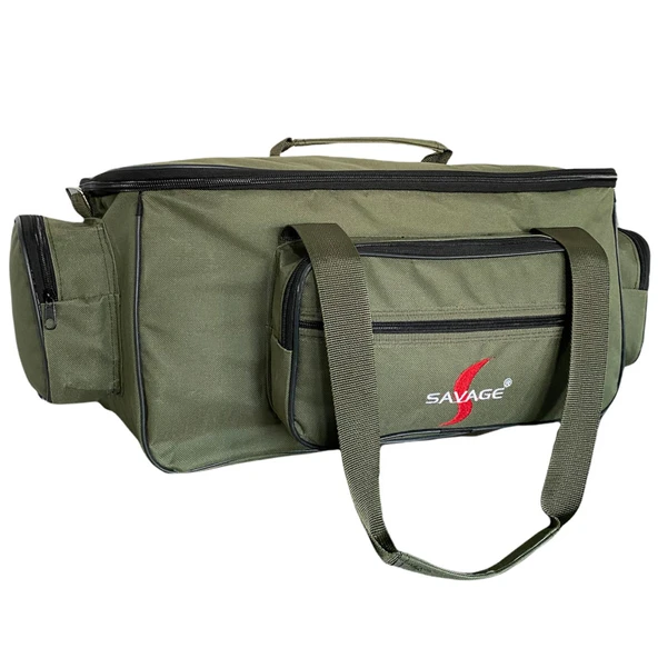 Çok Amaçlı Malzeme Çantası - Büyük - Haki - 35021 - Balıkçı Çantası - Seyahat Çantası - 3