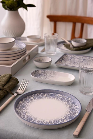 Kütahya Porselen Bone Nordic 15 Parça 6 Kişilik Kahvaltı Takımı