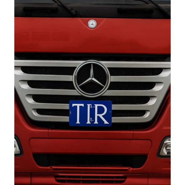 ADR 40x30 cm Katlanır Alüminyum Levhası ( TIR ) Yazısı Mavi Renk 1 Adet Katlanabilir Uyarı Levha - Resim 4