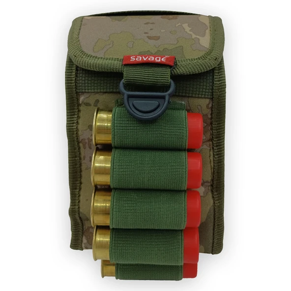 Savage Tactical Çift Taraflı Kemer Fişekliği Dijital Kamuflaj (DR.001) - 2