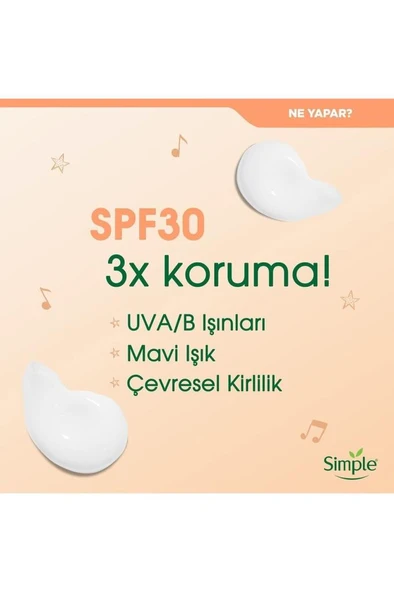 Simple Protect 'n' Glow Üçlü Koruma Etkili Spf30 Nemlendirici Işıltısını Kaybetmiş Ciltlere 40 ml - 5