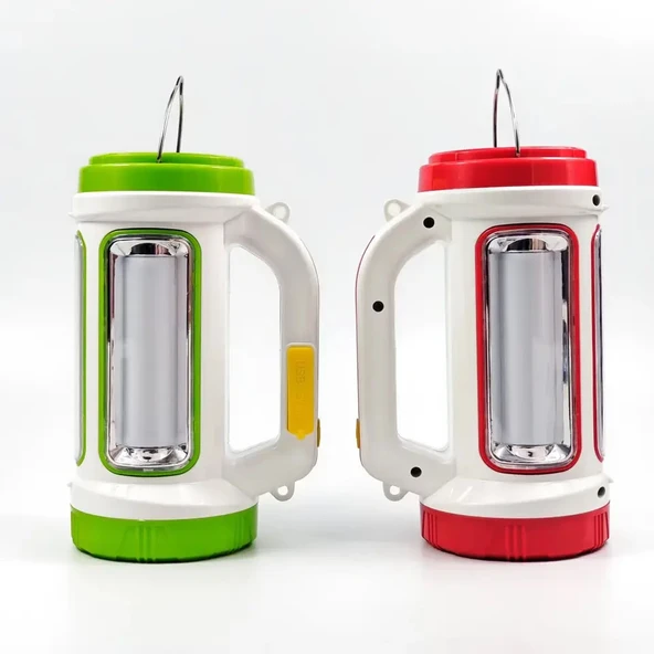 Gold Police Solar&Şarjlı El Feneri JQ-6088 3 W (Projektör) Turuncu - 5