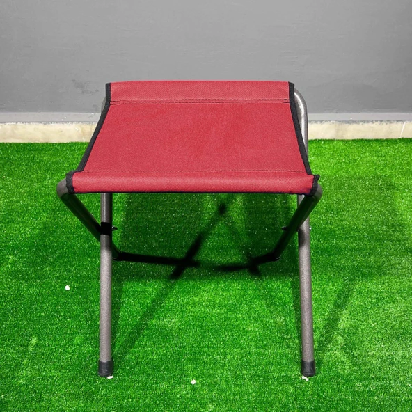 Argeus Katlanabilir Pedli Tabure Bordo (19017) - 2