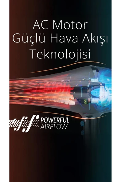 Kiwi Khd-2151 Profesyonel İyonik 2,5 Metre Kablolu Saç Kurutma Makinesi - 4