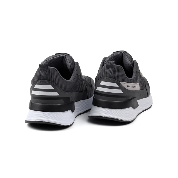 Erkek Füme Spor Ayakkabı Rahat Yürüyüş Koşu Günlük Sneaker Bağcıklı Hafif Taban - Resim 4