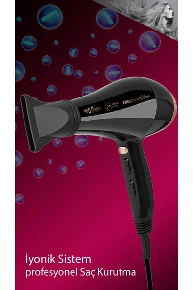Kiwi Khd-2151 Profesyonel İyonik 2,5 Metre Kablolu Saç Kurutma Makinesi - 2