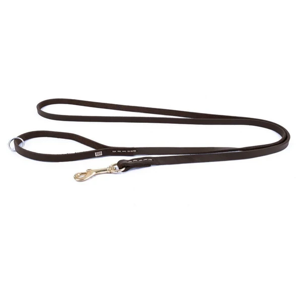 Doggie Yağlı Derili Eğitim Gezdirme Tasması Kahve 1.1*150 cm (YEGT11 S) - 3