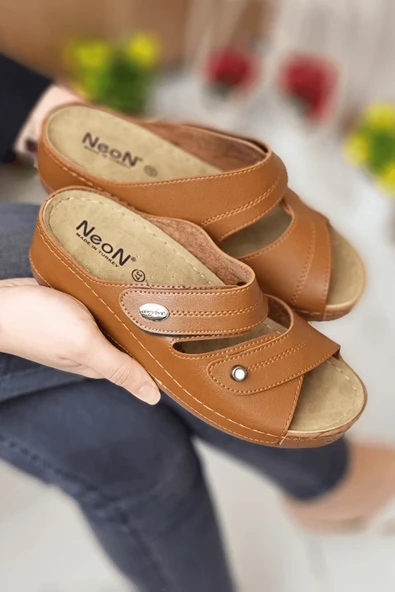 indispensablely  Depi Kadın Ortopedik Yumuşak Taban Günlük  Şık Taşlı Misafir   Dışarı & Ev Terliği - Resim 6