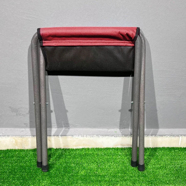 Argeus Katlanabilir Pedli Tabure Bordo (19017) - 3