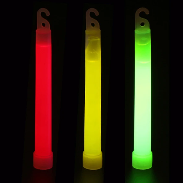 6" Kimyasal Işık Çubuğu - Kırmızı - 15 cm - Argeus Glow Stick - 2