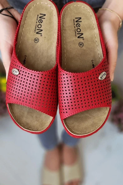 indispensablely  Suçi Kadın Şık Lazer Desenli Günlük Ortopedik Taban  Misafir   Dışarı Ev Terliği - Resim 3