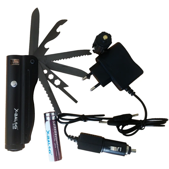 EF017 Şarjlı El Feneri & Çakı Set - 2