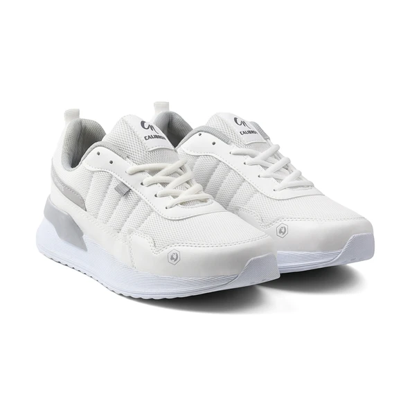 Erkek Beyaz Spor Ayakkabı Rahat Yürüyüş Koşu Günlük Sneaker Bağcıklı Hafif Taban - 6