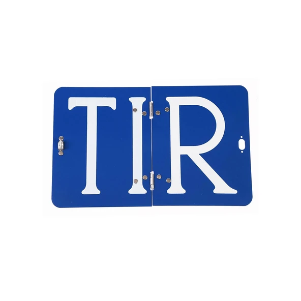 ADR 40x30 cm Katlanır Alüminyum Levhası ( TIR ) Yazısı Mavi Renk 1 Adet Katlanabilir Uyarı Levha ürün görseli