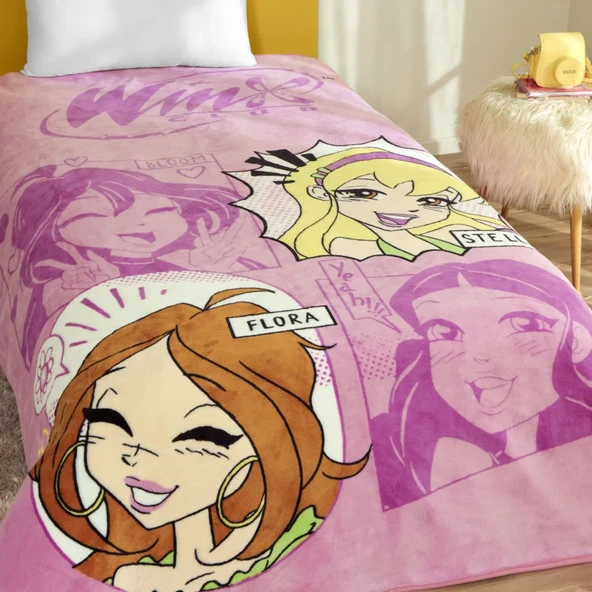 TAÇ LİSANSLI WİNX GIRL POWER TEK KİŞİLİK BATTANİYE - 2