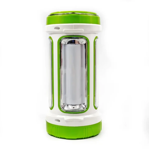 Gold Police Solar&Şarjlı El Feneri JQ-6088 3 W (Projektör) Yeşil - 4