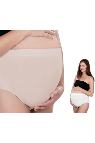 Babyjem Ten Rengi Dikişsiz Hamile Külotu S Beden - 2