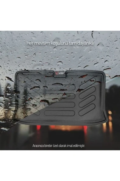 WEHHLER Mitsubishi Outlander Uyumlu   Hybrit 5D Su Kanallı Bagaj Havuzu-Bagaj Paspası 2023 - 5