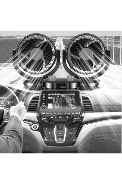 WEHHLER BMW 5 Serisi E28 1981-1987 Sedan 360 Derece Dönebilen 12V Soğutucu Vantilatör Klima Fanı - Resim 2