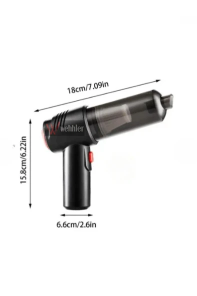 WEHHLER Bmw 1 Serisi F40 2019-2020-2021-2022-2023-2024-2025 Güçlü Emiş ve Üfleme Özellikli Mini Süpürge - Resim 3