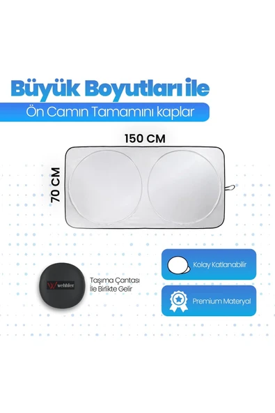 WEHHLER Ford E-Transit 350 L Trend 198 Kw 2024 Ön Cam Güneşliği-Torpido Korucuyu Yuvarlak - 7
