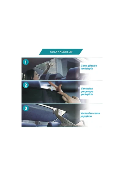WEHHLER Toyota Avensis 2009-2010-2011-2012-2013-2014-2015-2016-2017-2018 Arka Cam Perdesi-Güneşlik - 6