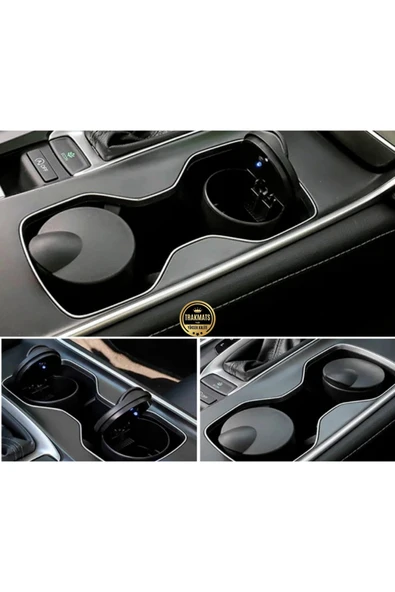 TRAKMATS Renault Megane 4 Sedan 2016-2017-2018-2019-2020-2021-2022-2023-2024-2025 Mavi Işıklı Kapaklı Küllük - 1