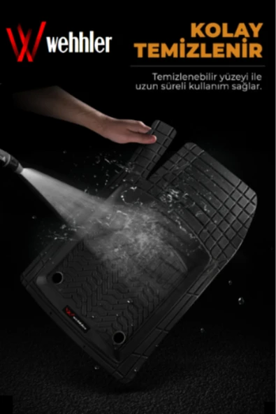 WEHHLER VW Golf 8 2020-2023 Havuzlu Yumuşak Kesilebilir Kaliteli Paspas - Resim 4