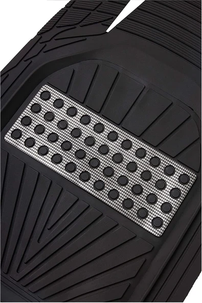 Beka52 Seat İbiza SW 2013 4D Havuzlu Yeni Nesil Universal Paspas Krom Gri - Resim 3