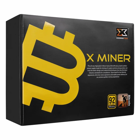 Xigmatek X Miner BT 1800W 90+ Altın Güç Kaynağı ürün görseli 1