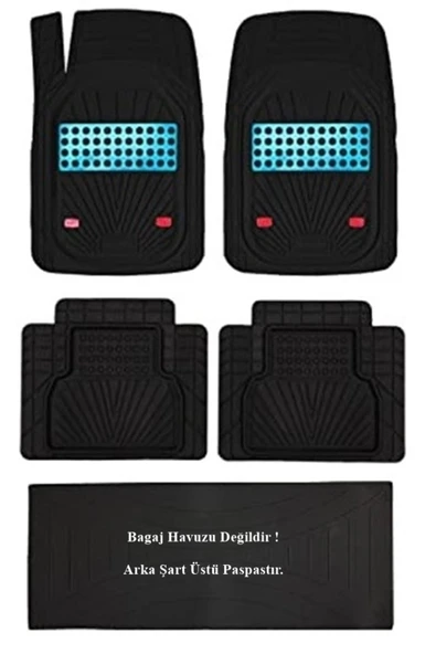 Beka52 Renault Megane 1 Sedan 1995 Uyumlu 4d Havuzlu Yeni Nesil Universal Paspas Mavi - 4