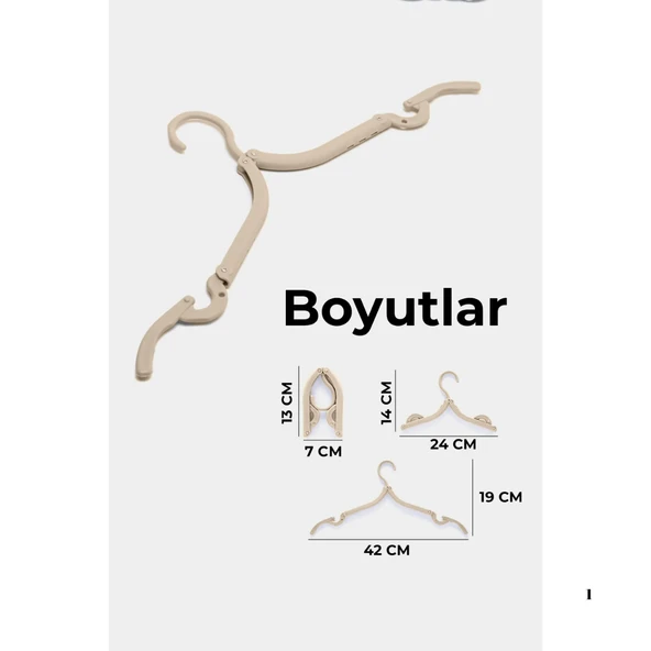 Mucit Home Katlanabilir Çocuk Askısı- Bebek askısı- Kaymaz Elbise Askısı 2 ADET - 3