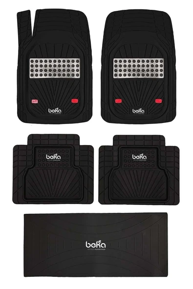 Beka52 Fiat 500 X 2020 4d Havuzlu Yeni Nesil Universal Paspas Krom Gri - Resim 4