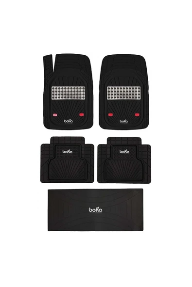 Beka52 Fiat Doblo Maxi 2016 4d Havuzlu Yeni Nesil Universal Paspas Krom Gri - Resim 4