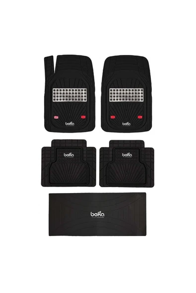 Beka52 Fiat Albea 2013 4d Havuzlu Yeni Nesil Universal Paspas Krom Gri - Resim 2